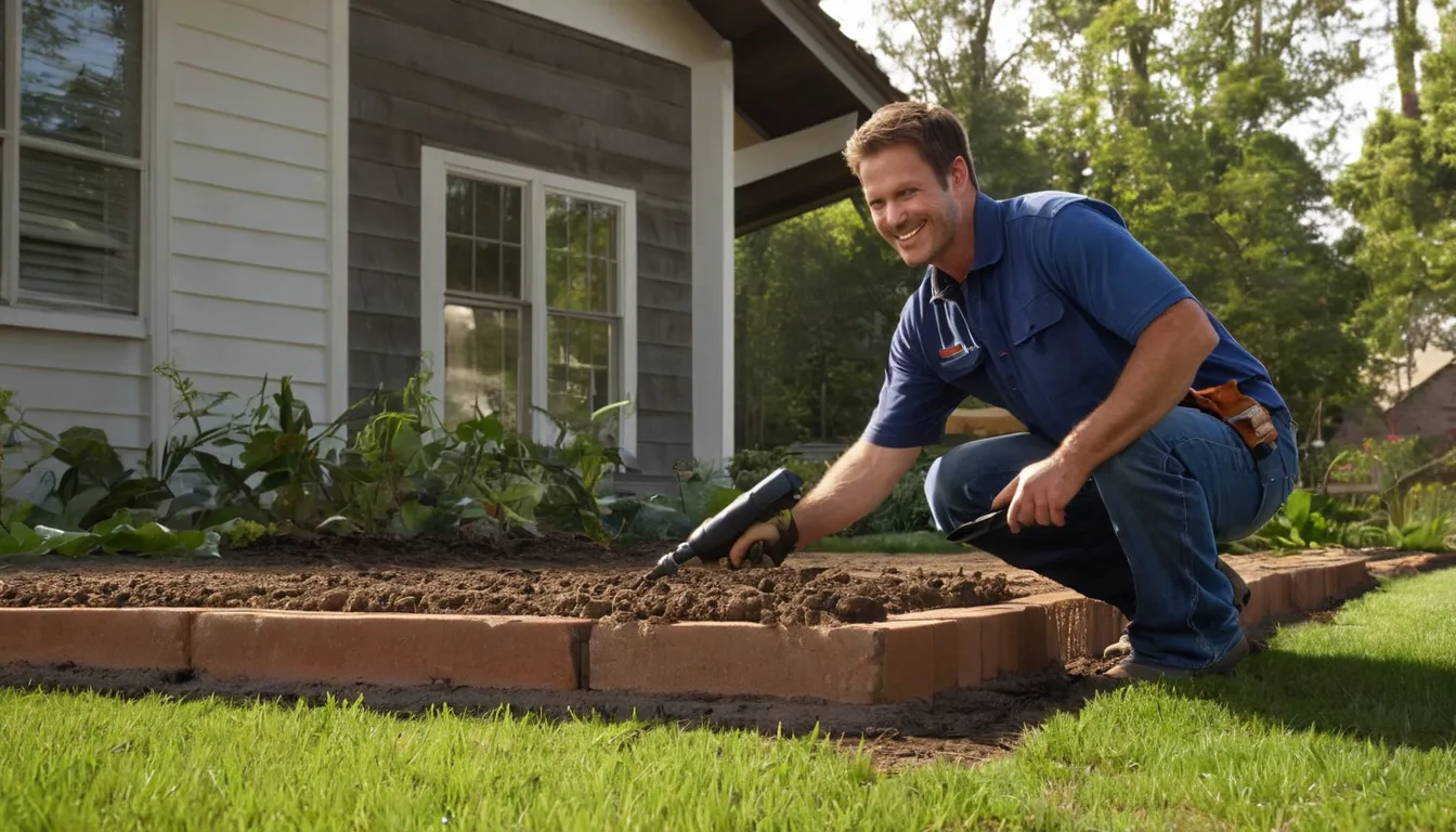 A local provider inspecting a home foundation for termite damage near Cleveland